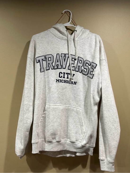 Other - Traverse City Michigan Hooded Sweatshirt - Light Gray